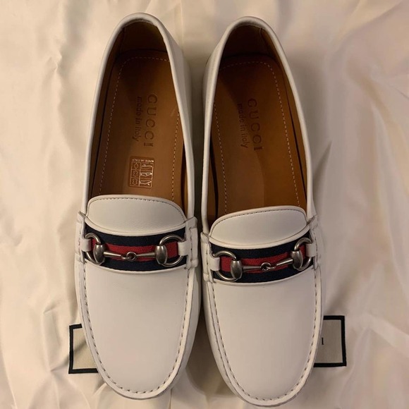 White Slip-on Loafers In Flats Size US 7 main image 6